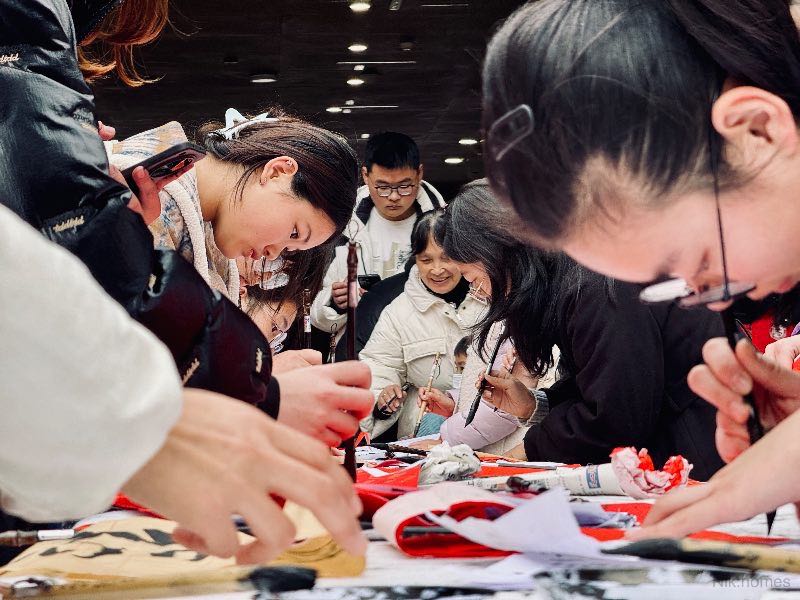 中国的春节贴春联